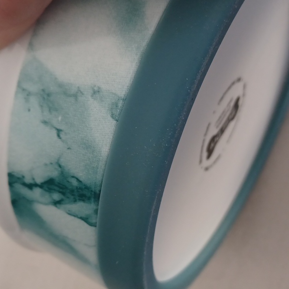 Bone Dry Ceramica NON SKID Marble Design Dog / Cat Bowl In Teal - Picture 9 of 11